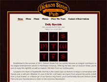 Tablet Screenshot of dicksonstreetpub.com